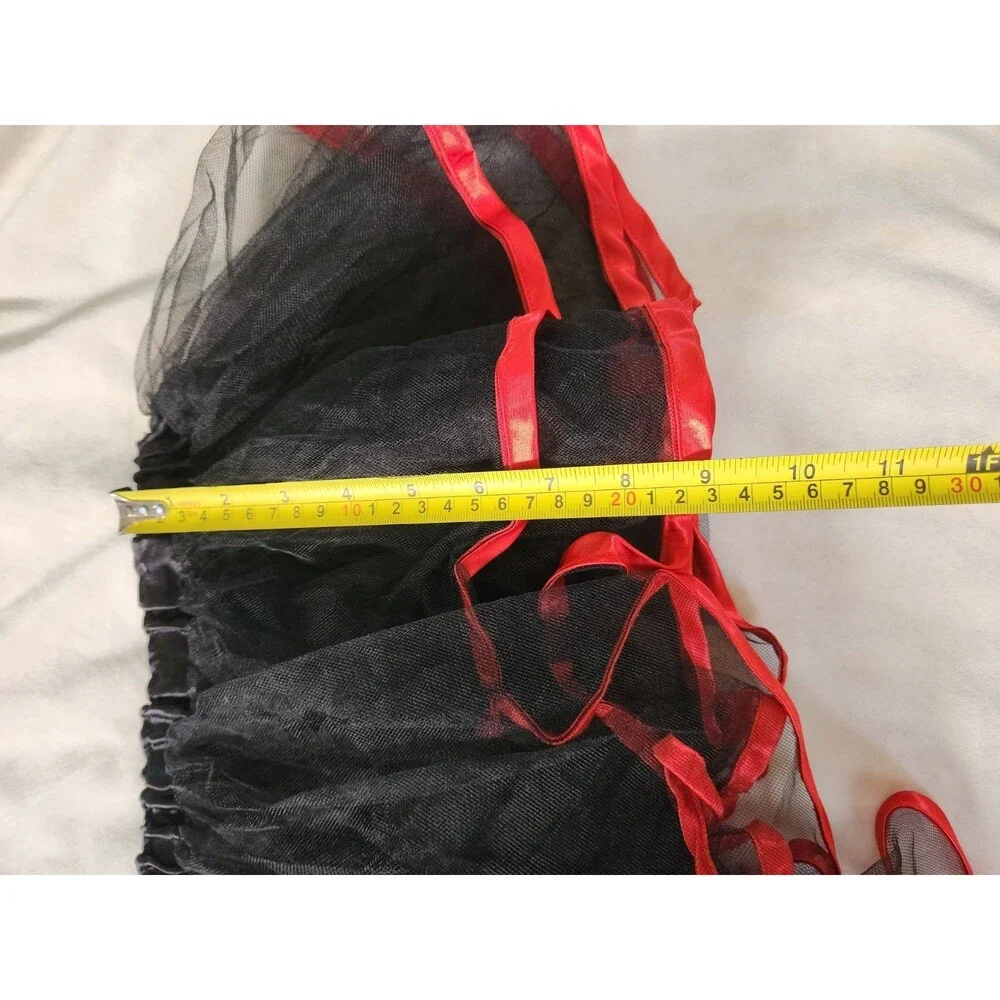 Asymmetrical Tulle Tutu Skirt Claire's Elastic Waist S/M Goth Gothic Whimsigoth